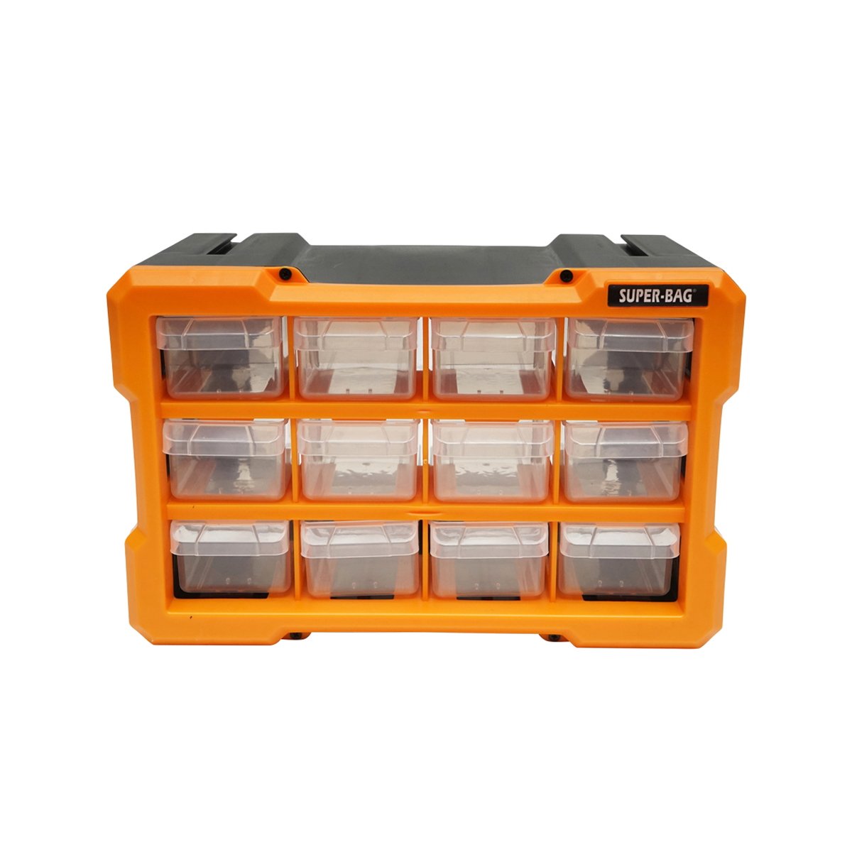 Cutie depozitare galbena din plastic modulara, 12 sertare 158x266x170mm Breckner Germany